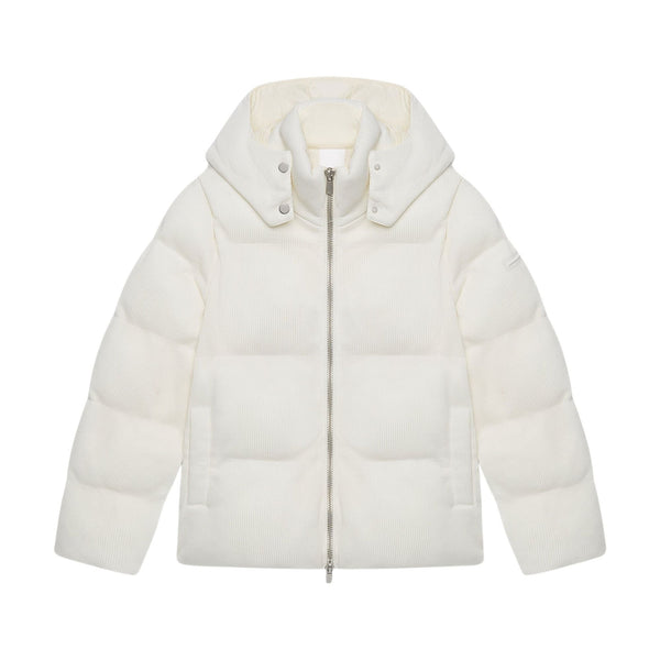 Unity Giacca imbottita Giubbino Donna imbottito HELENA cappuccio rimovibile Bianco - Francavilla Moda